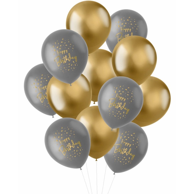 12 Golden Dawn latex balloons 30cm