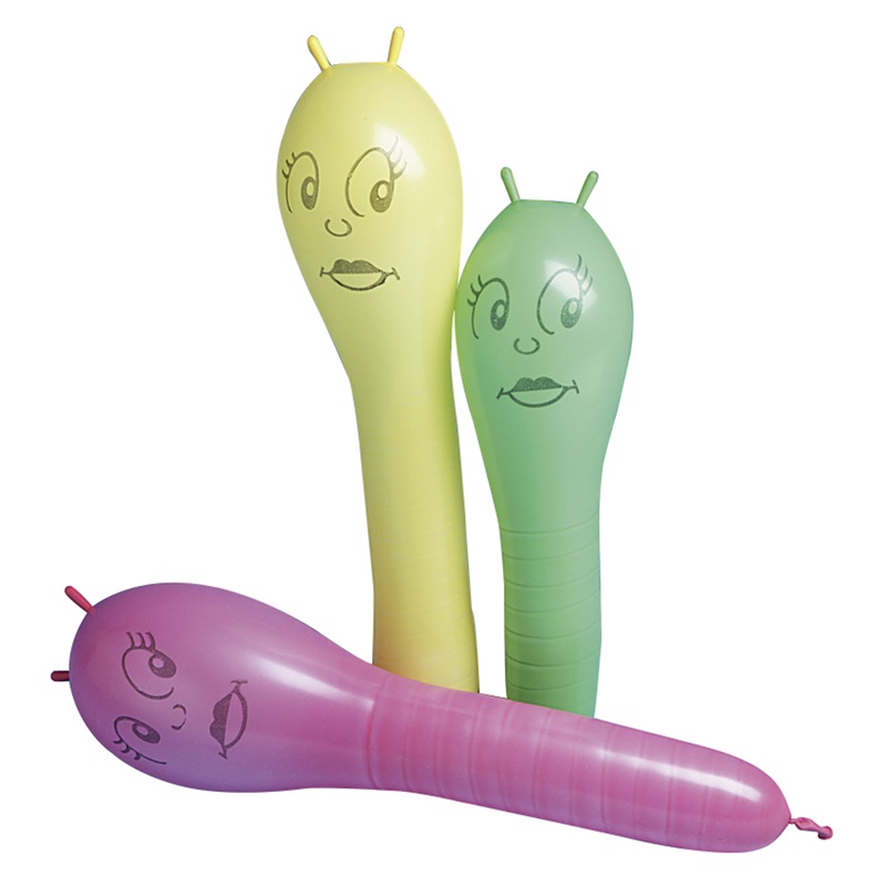 5 caterpillar Thea figures balloons colorful