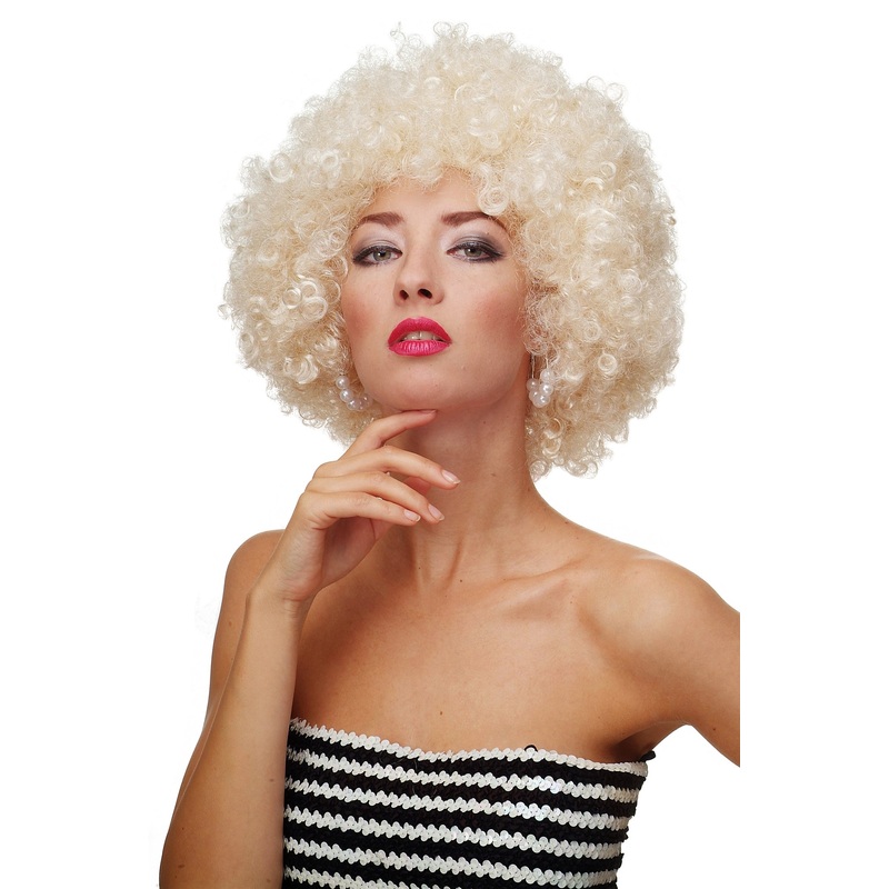 Afro Wig Halloween Carnival Men Women 70s Party Light Blonde Disco PW0011-P88