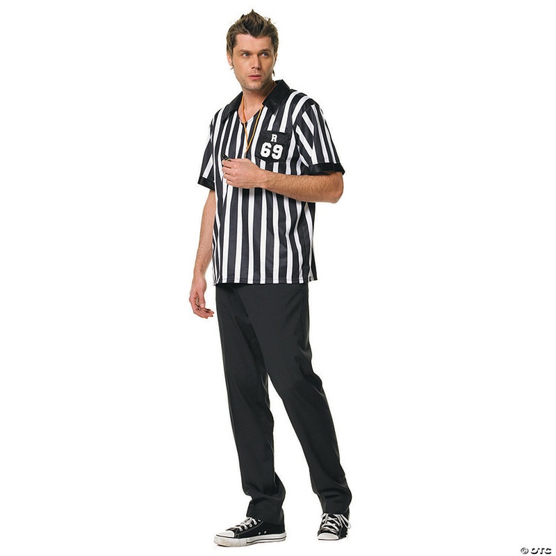 Men’s Referee Shirt Costume|MEDLRG|XLARGE