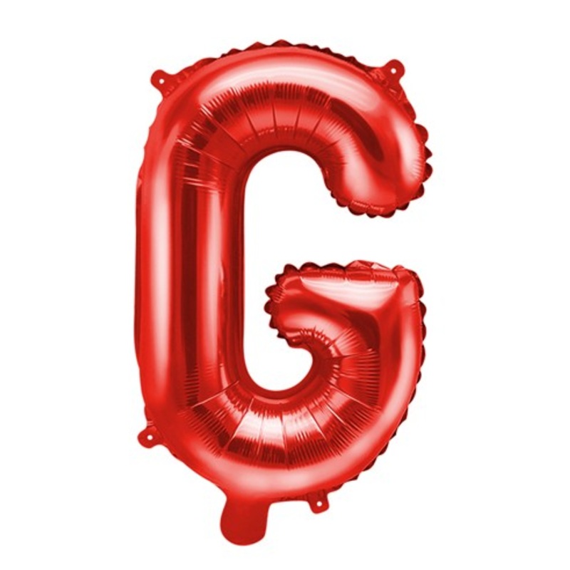 Red G letter balloon 35cm