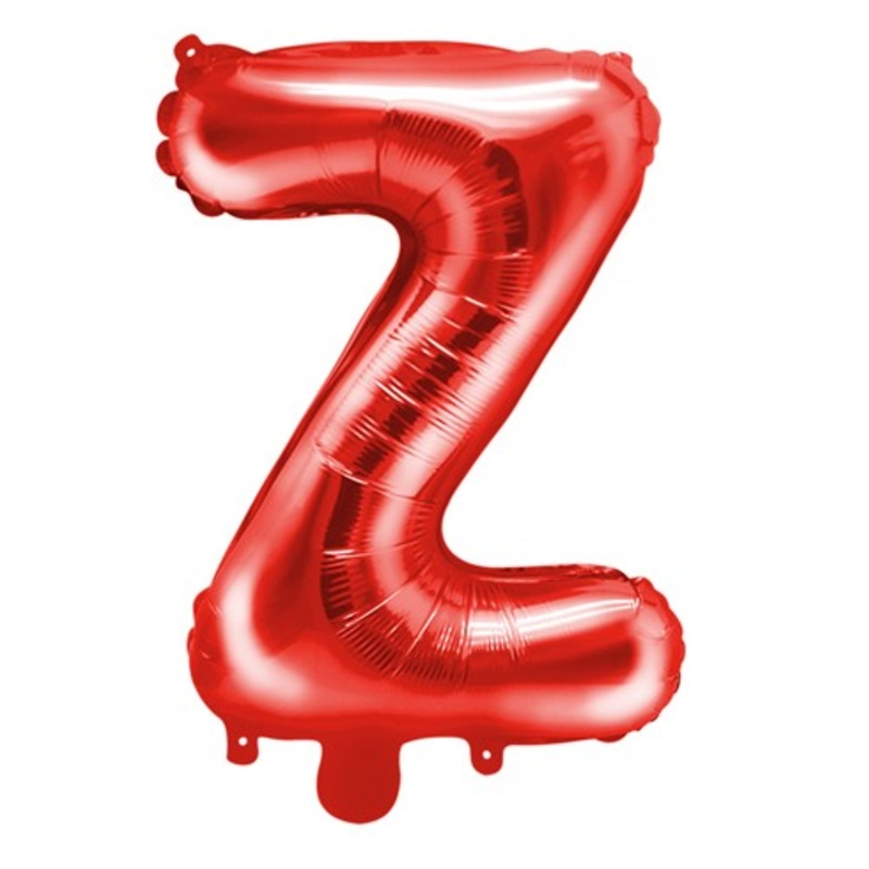 Red Z letter balloon 35cm
