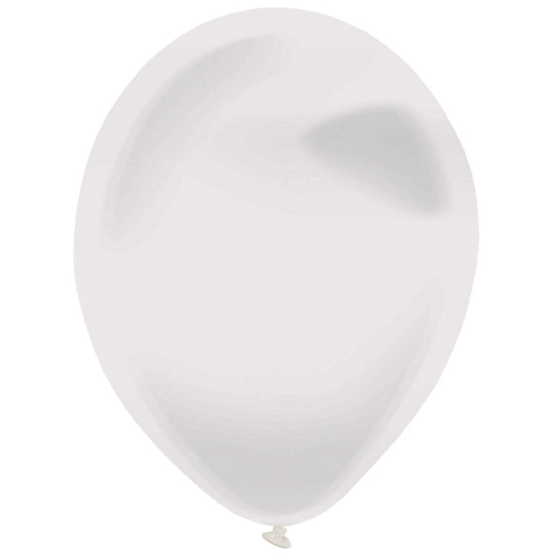100 latex balloons crystal clear 12cm