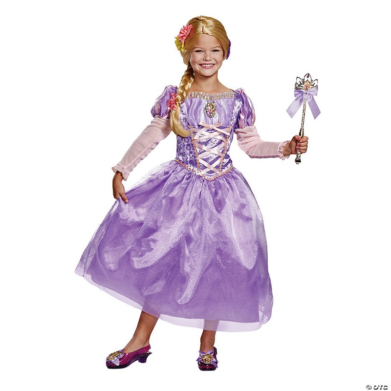 Kids Deluxe Disney’s Tangled Rapunzel Dress Costume
