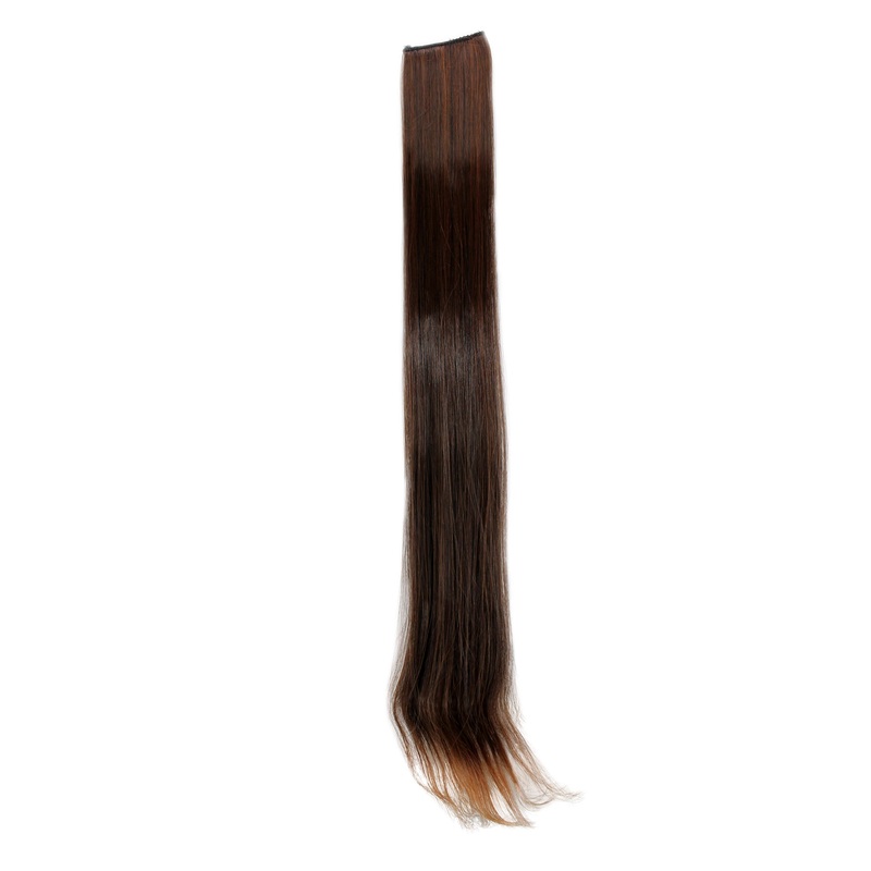 2 Clips Extension Strand Straight 65 cm Dark Red-Brown YZF-P2S25-2T30