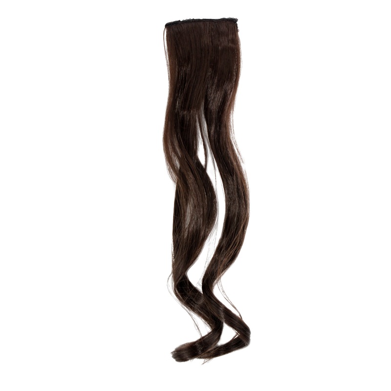 2 Clips Extension strand wavy 45 cm brown YZF-P2C18-6