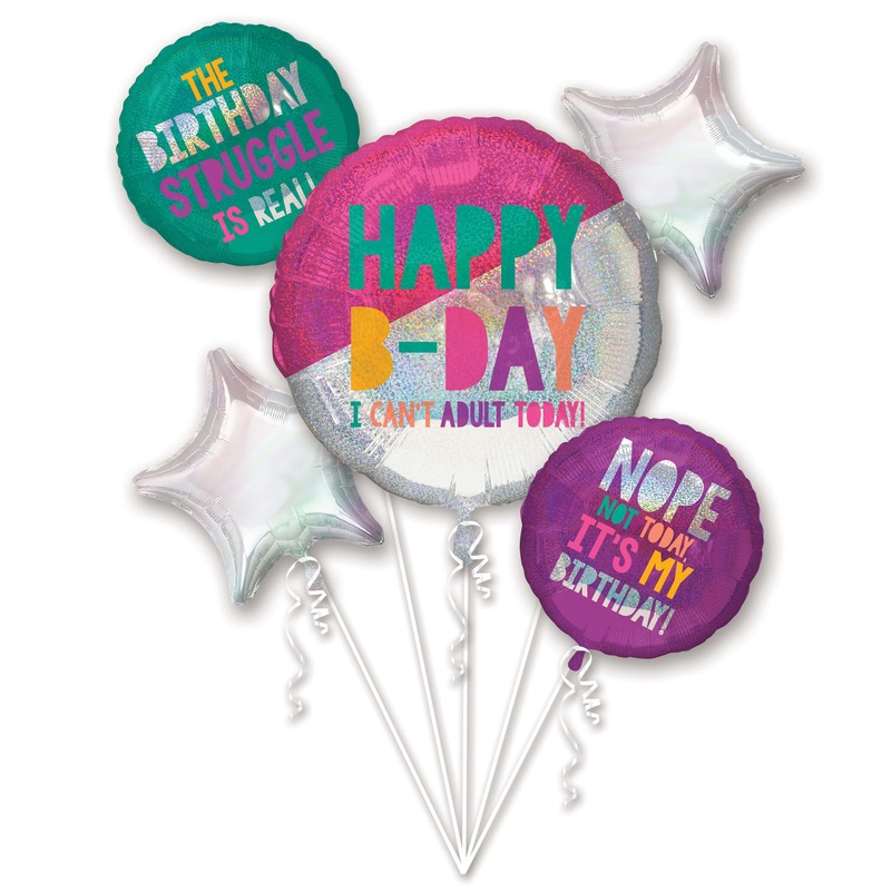 Birthday vibes balloon bouquet