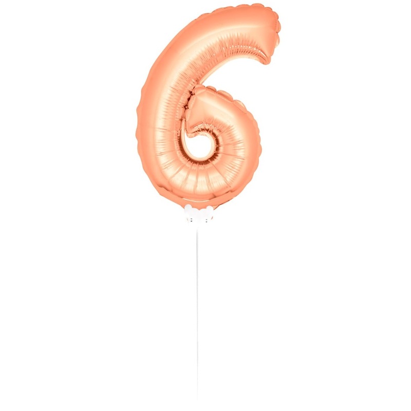 Stick balloon 6 rose gold 36cm