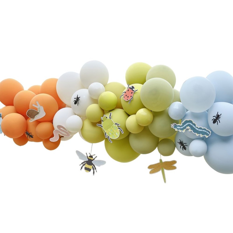 Colorful beetle parade balloon garland