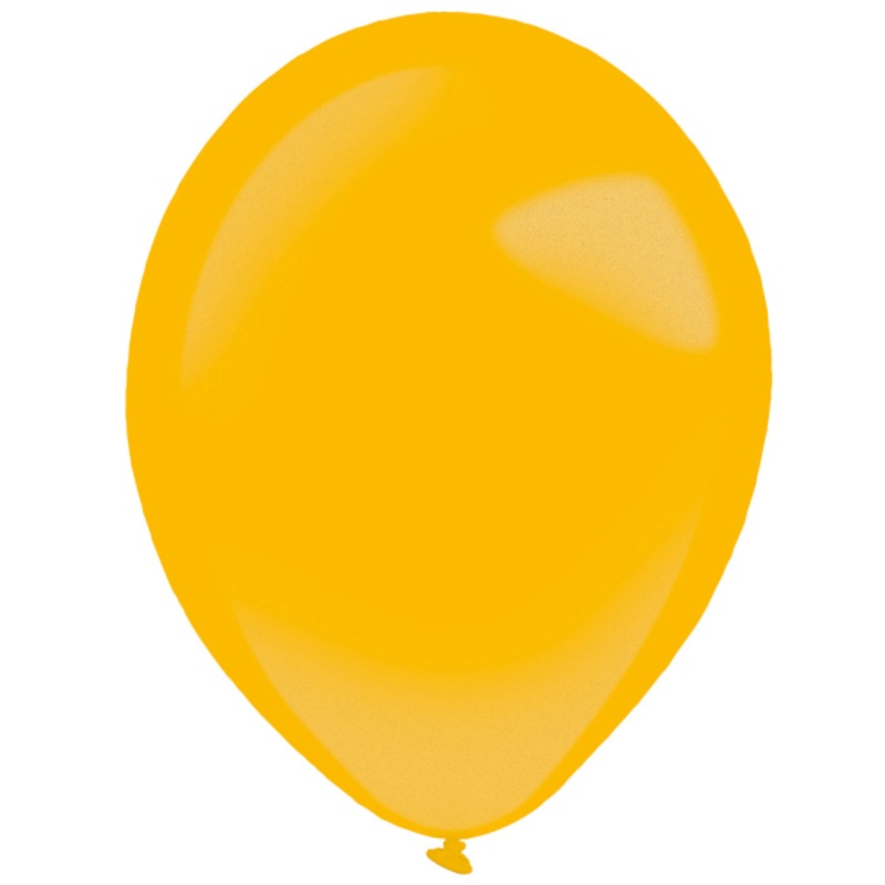 100 latex balloons metallic gold 12cm