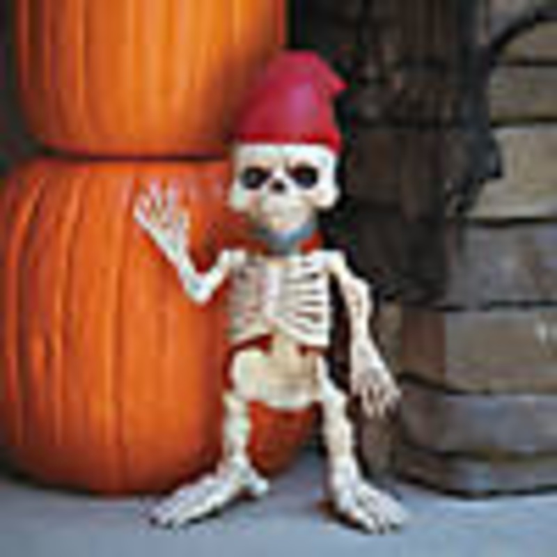 12 Standing Gnome Skeleton Halloween Decoration