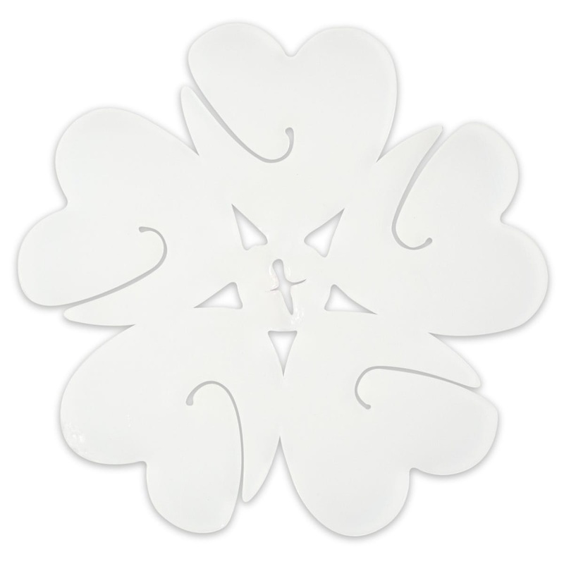 3 balloon clip flowers in transparent
