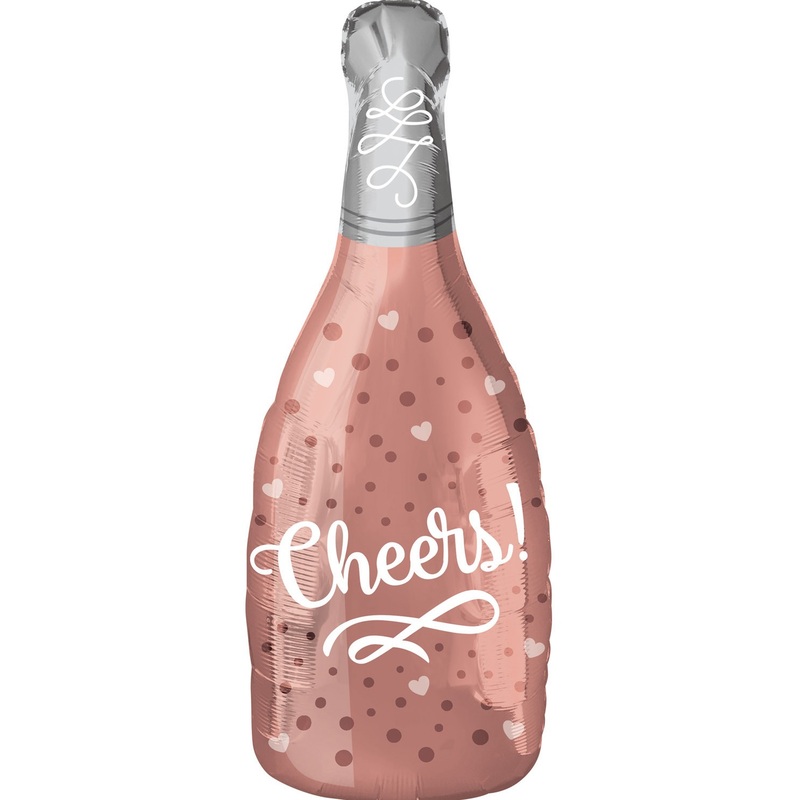 Prosecco Foil Balloon Cheers 25cm x 66cm