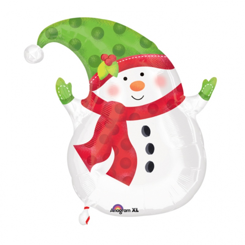 Snowman foil balloon Charlie