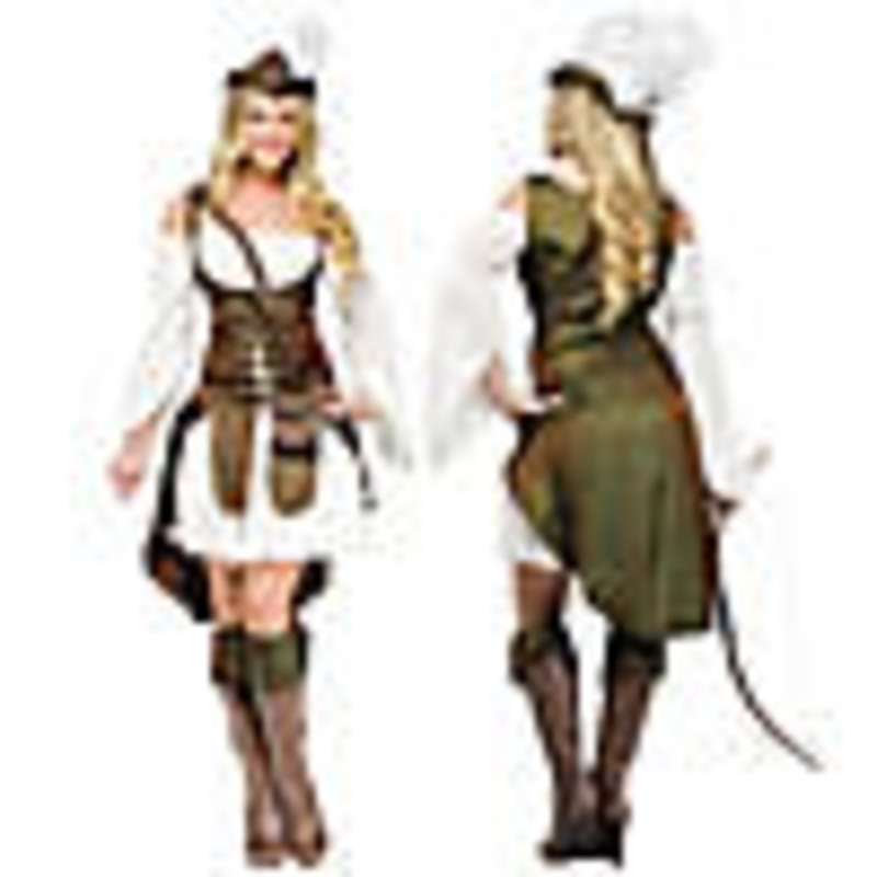Womens Robin Hood Costume|MEDIUM|LARGE|SMALL