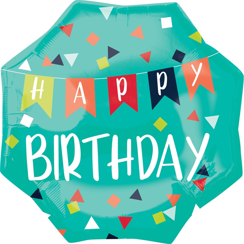 Birthday child foil balloon 55cm