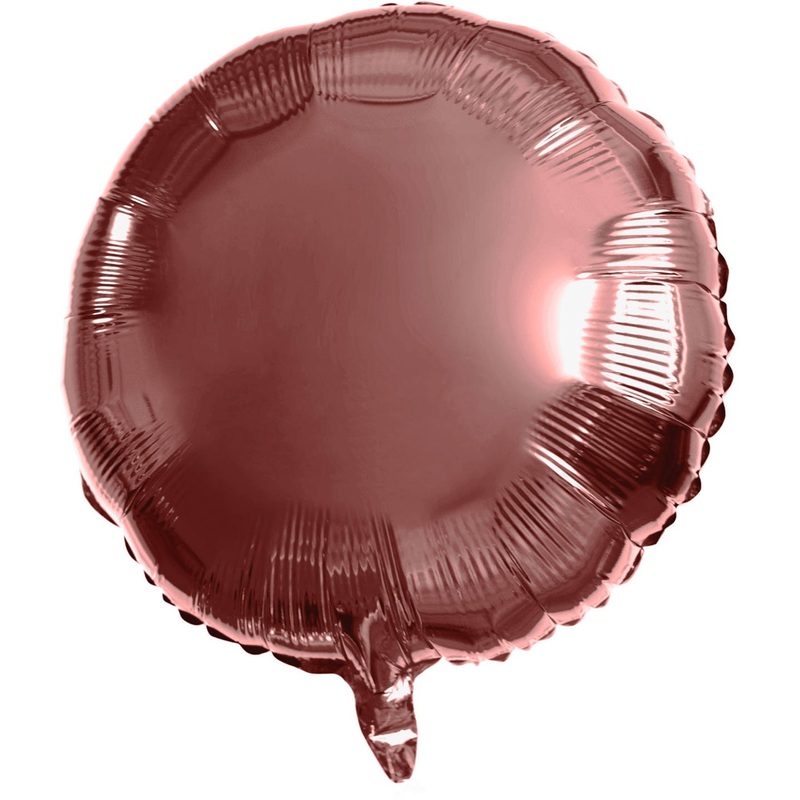 Round foil balloon bronze 45cm
