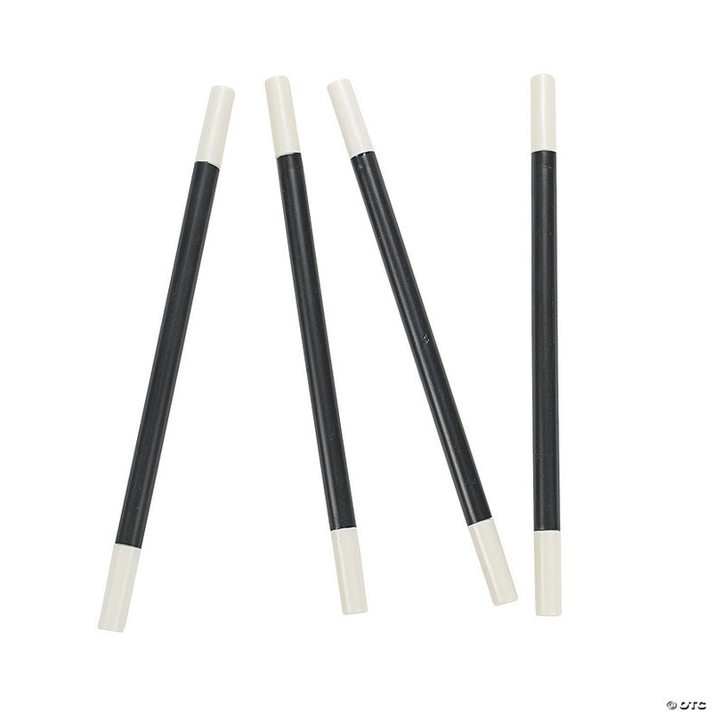 10 1/2 Classic Magician Plastic Magic Wands – 12 Pc.