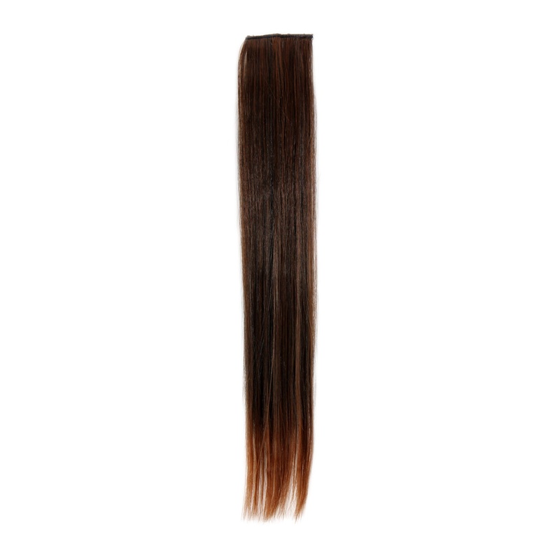 2 Clips Extension Strand Straight 45 cm Dark Red-Brown YZF-P2S18-2T30