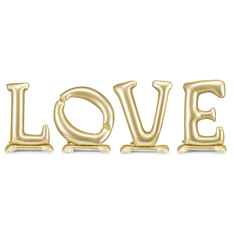 Standing foil balloon lettering LOVE 3m