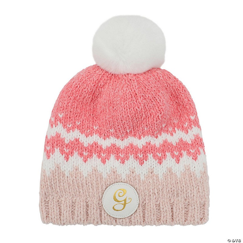 Wicked G Pink Chenille Yarn Cuffless Beanie