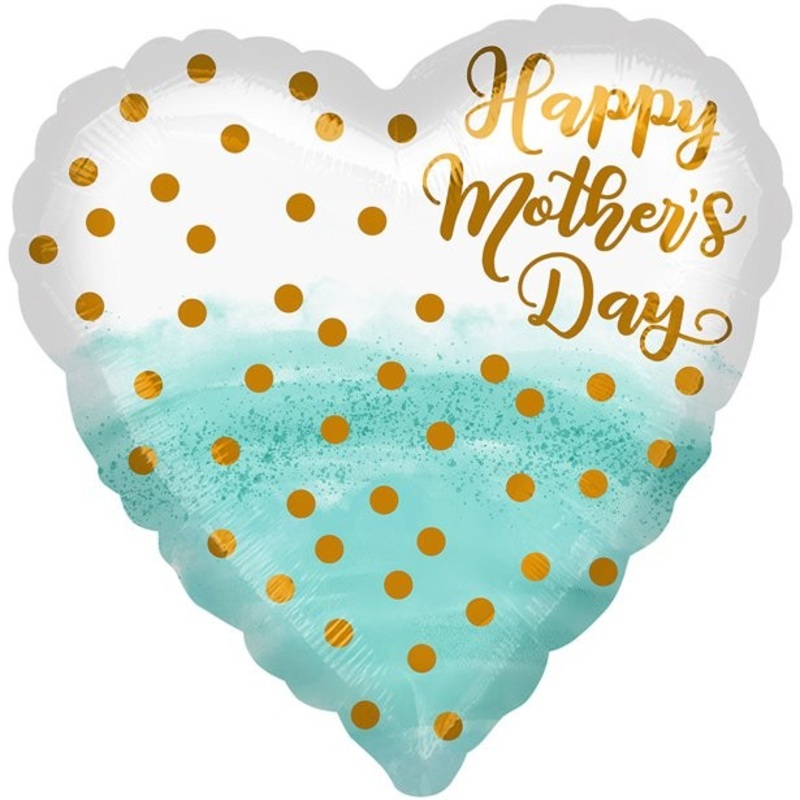 Watercolor foil balloon for Mother’s Day