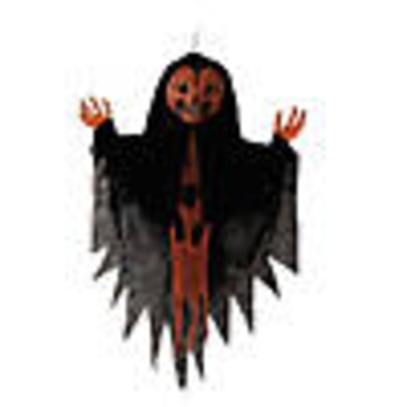 47 1/4 Shaking Hanging Orange Pumpkin Man Halloween Decoration