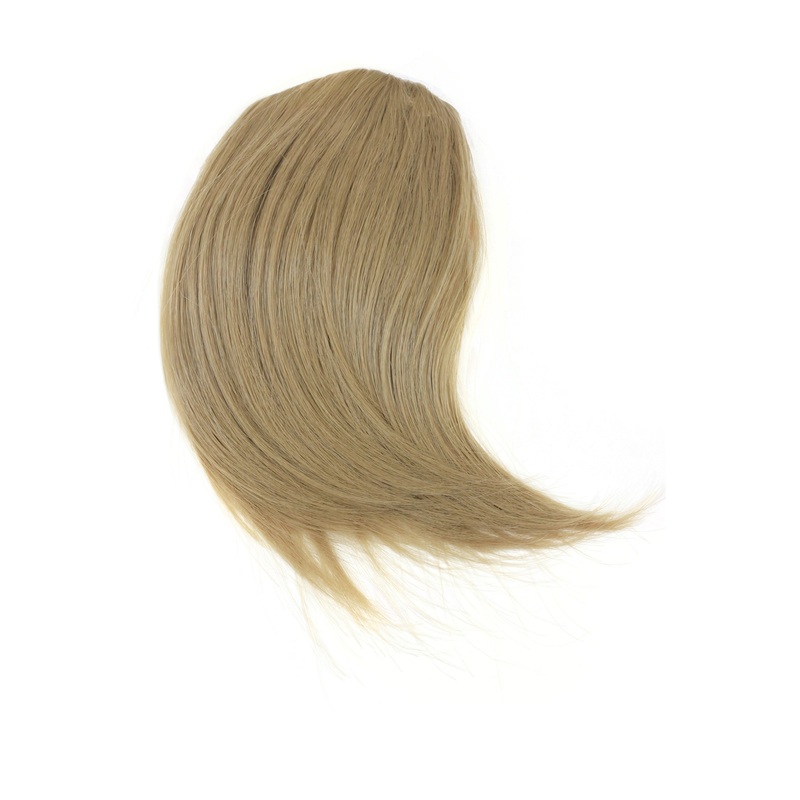 Hair Piece Clip in Bangs Fringe synthetic fiber ash blonde YZF-1088HT-24