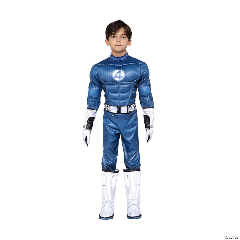 Kids Qualux Marvel The Fantastic Four: First Steps Mr. Fantastic Jumpsuit Costume