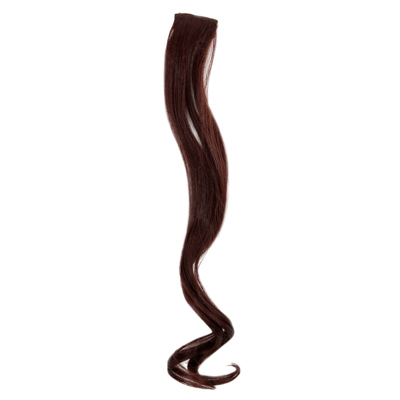 1 Clip-In Extension Strand wavy Dark Mahogany Brown YZF-P1C18-33