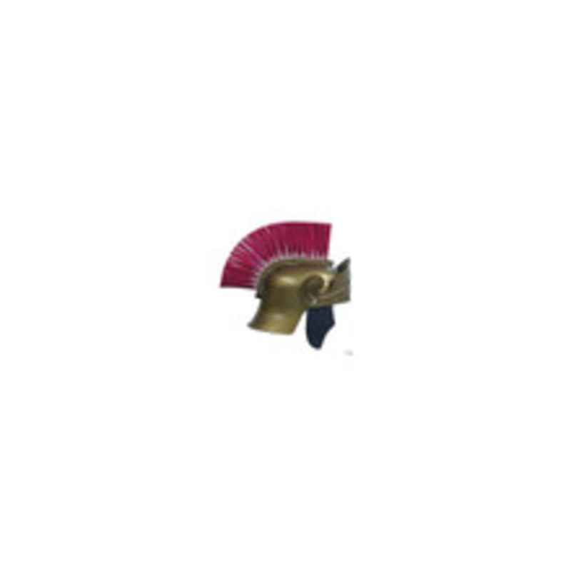 Adult’s Gold Roman Helmet with Red Brush