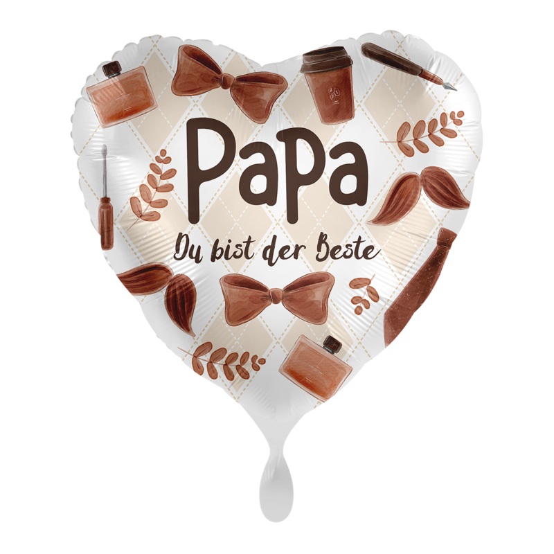 Best dad heart balloon 45cm