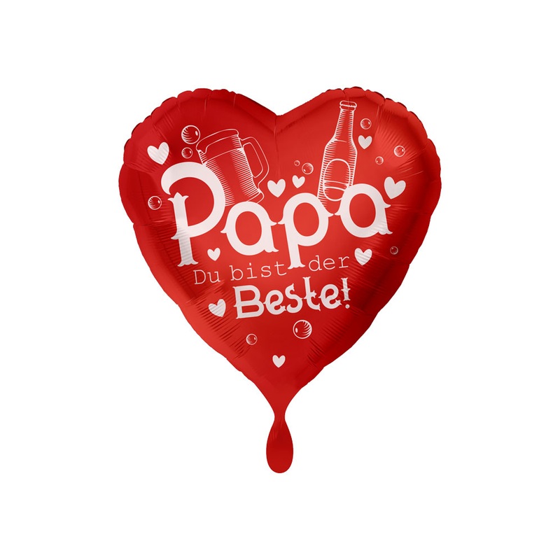 Papa you are the best foil balloon red 43cm