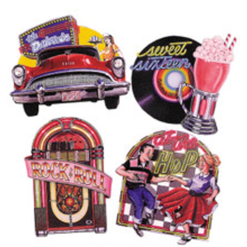 50S CUTOUTS PACK OF 4 16 INCH