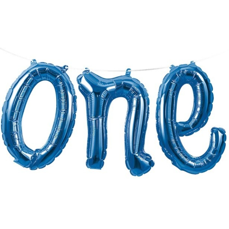 First birthday One foil balloon garland 1.5m