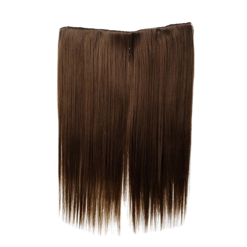 Hairpiece hair extension 5 clips straight brown-blonde mix L30173-12/26